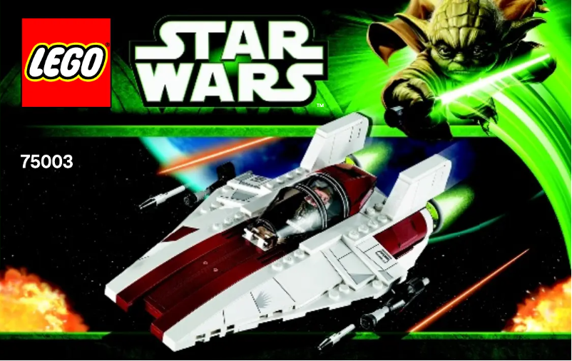 Image de la première page du manuel de l'appareil A-wing Starfighter (TM)