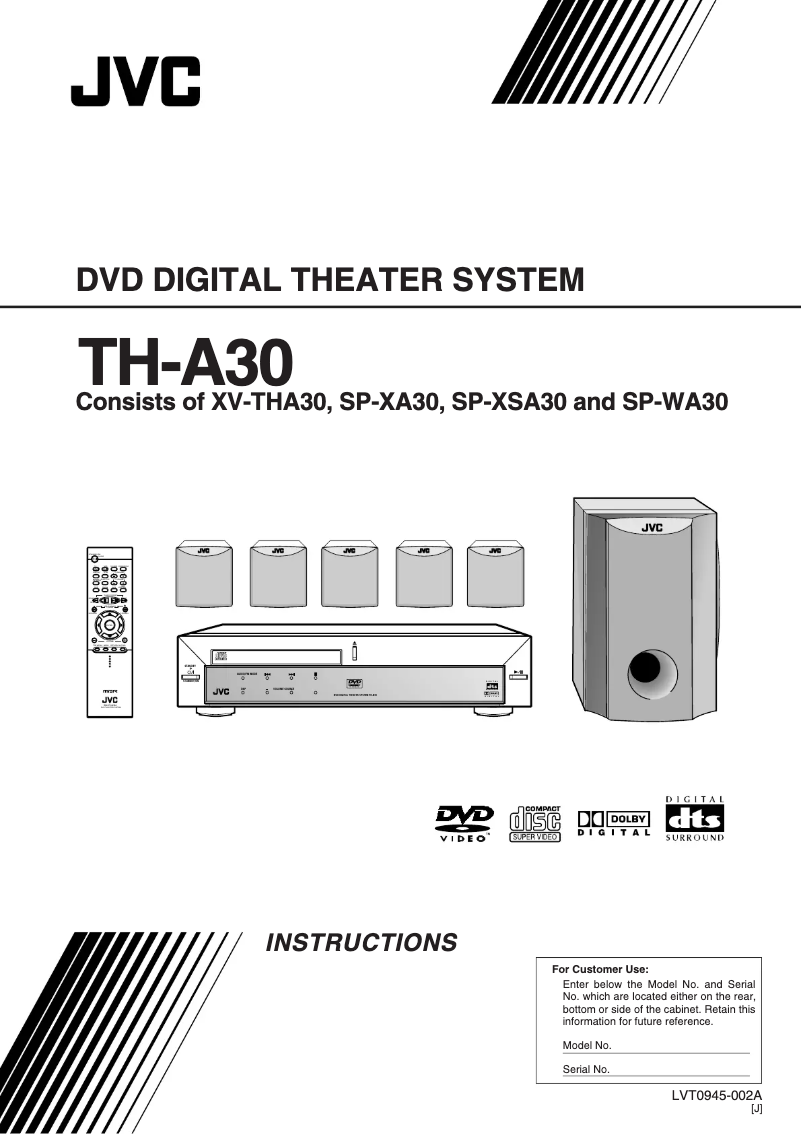 Image de la première page du manuel de l'appareil TH-A30