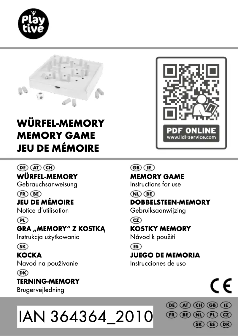 Page 1 de la notice Manuel utilisateur Playtive IAN 364364