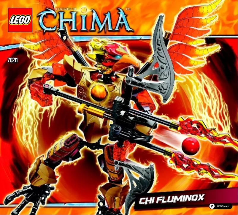Page 1 de la notice Manuel utilisateur Lego Legends of Chima CHI Fluminox