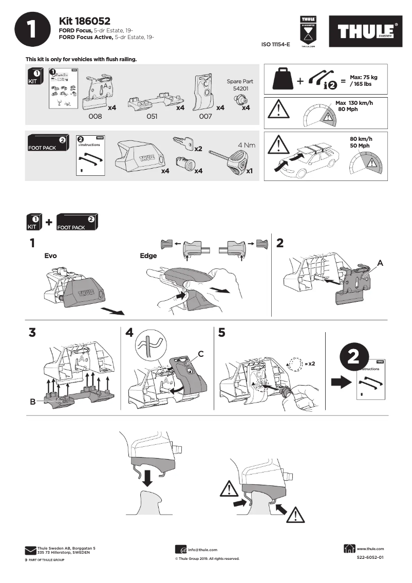 Image de la première page du manuel de l'appareil Kit 186052