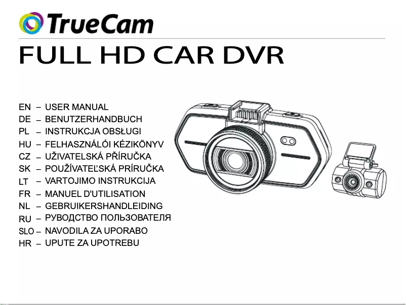 Page 1 de la notice Manuel utilisateur TrueCam A6