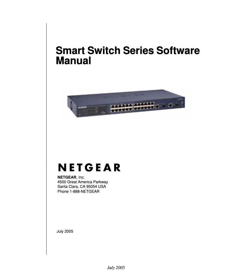 Page n°1 - Manuel utilisateur Netgear GS716T