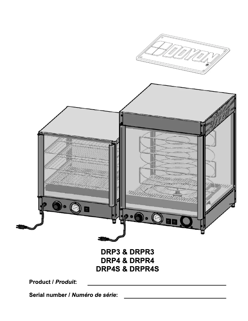 Page n°1 - Manuel utilisateur Doyon DRPR4S