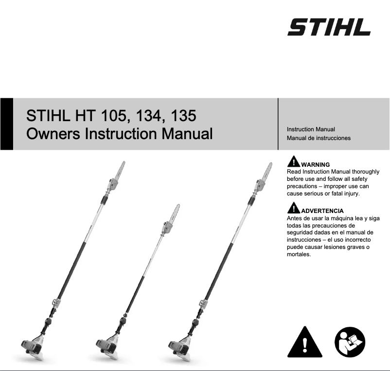 Page 1 de la notice Manuel utilisateur Stihl HT 134