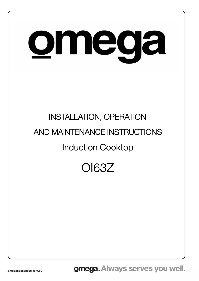 Página 1 del manual Manual de usuario Omega OI63Z