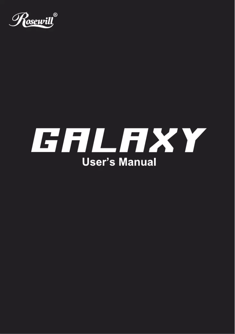 Image de la première page du manuel de l'appareil Galaxy