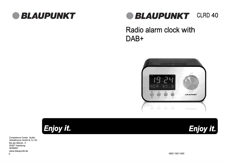 Page n°1 - Manuel utilisateur Blaupunkt CLRD 40
