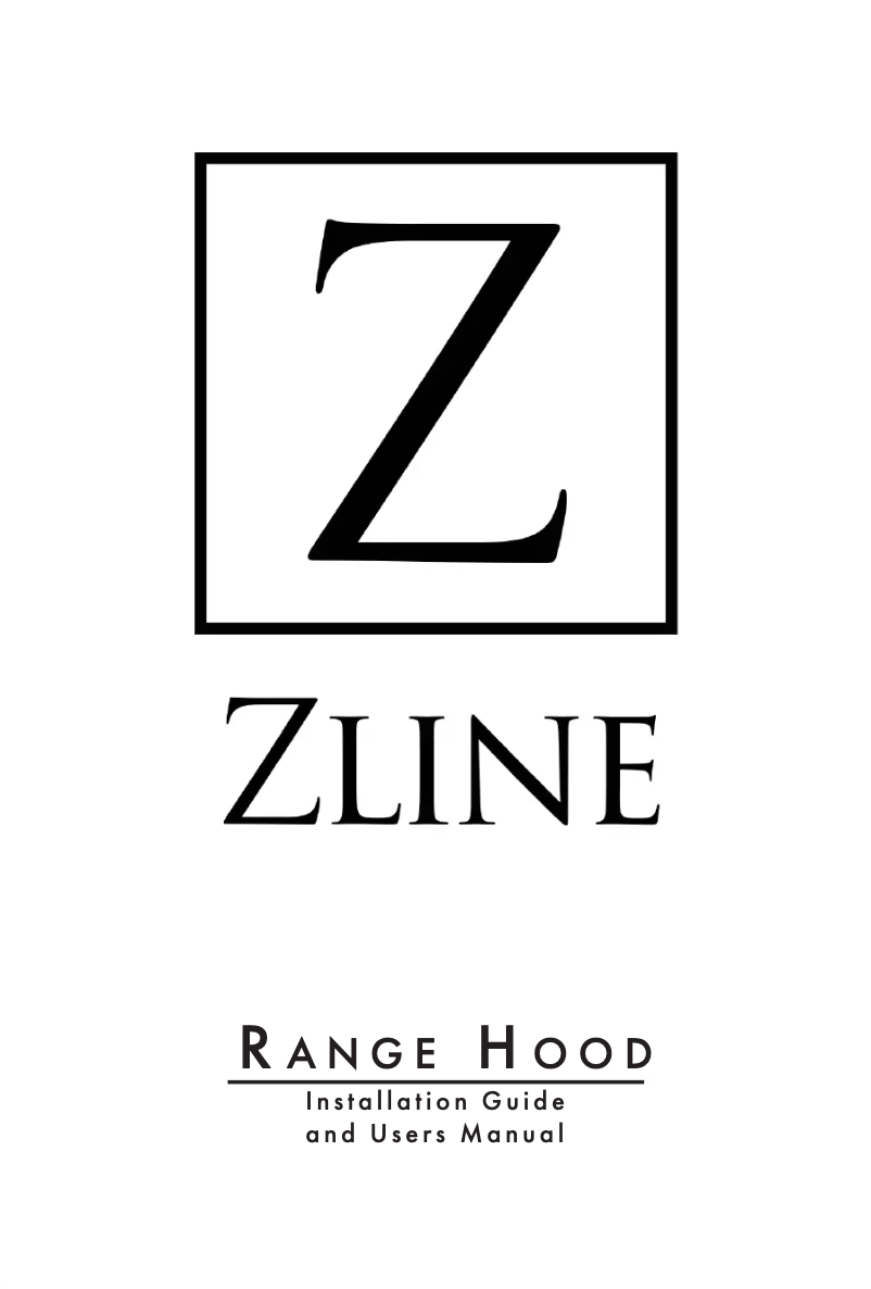 Page n°1 - Manuel utilisateur ZLine 329WH30