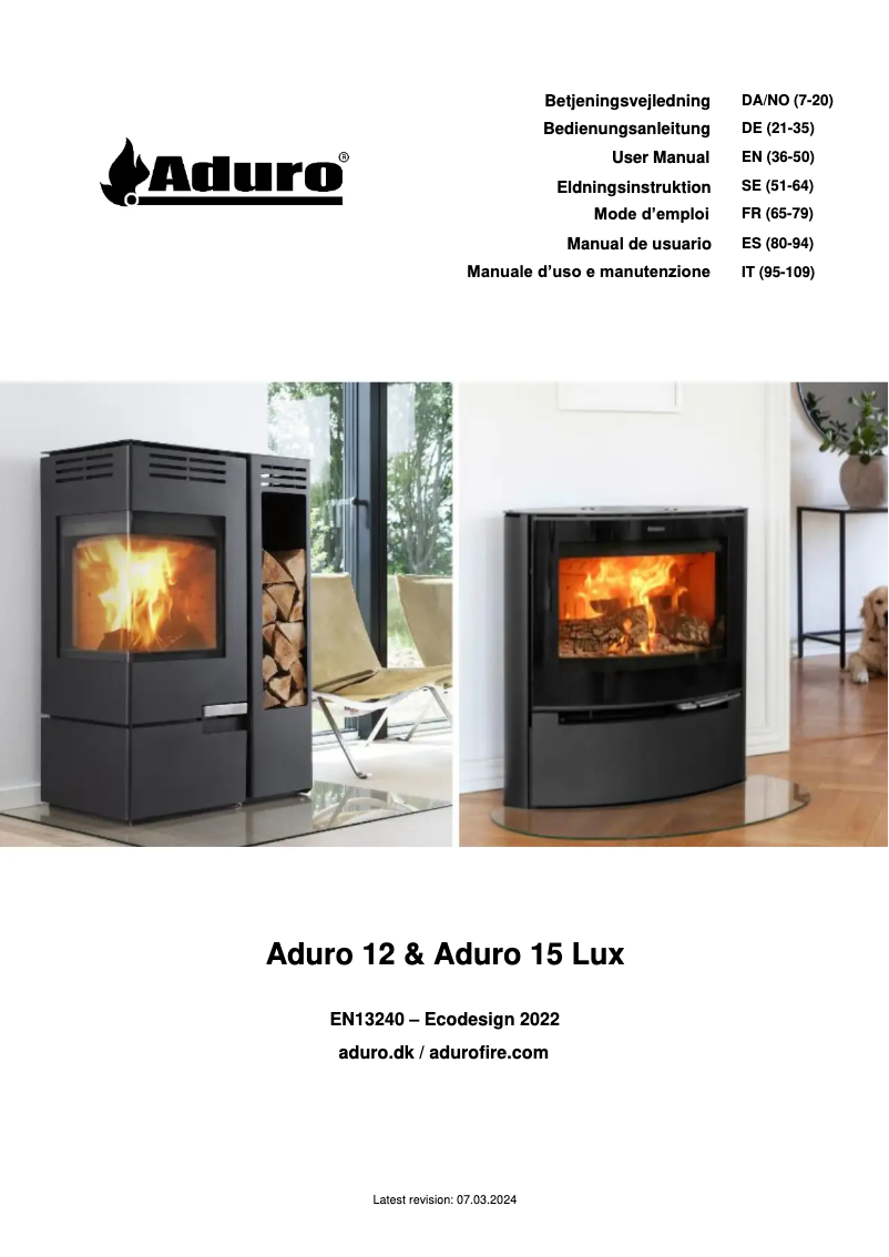 Image de la première page du manuel de l'appareil 15 Lux