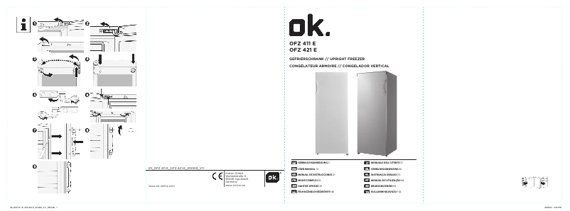 Page 1 de la notice Manuel utilisateur OK OFZ 411 E