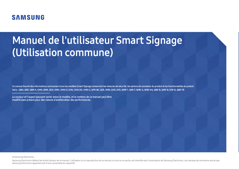 Image de la première page du manuel de l'appareil QM32R