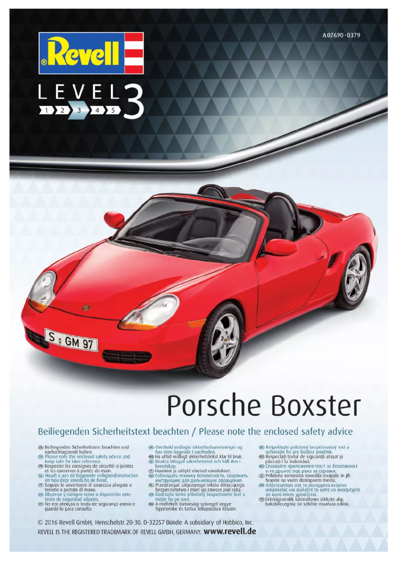 Image de la première page du manuel de l'appareil Porsche Boxster