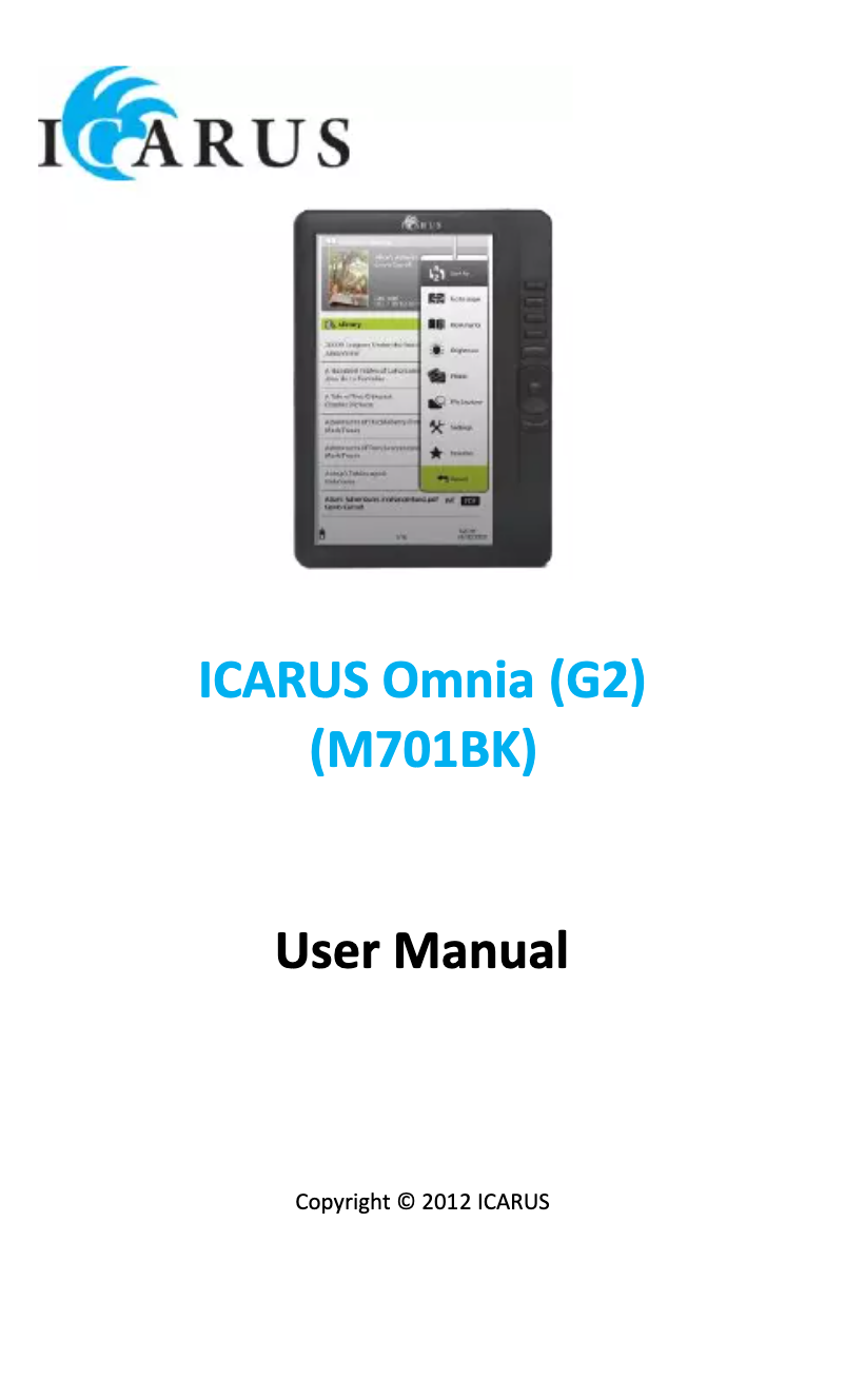 Image de la première page du manuel de l'appareil Omnia M701BK