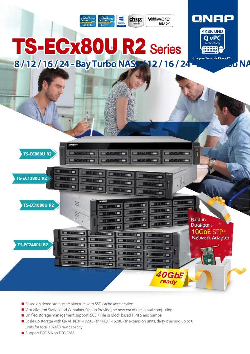 Page n°1 - Fiche technique QNAP TS-EC880U R2