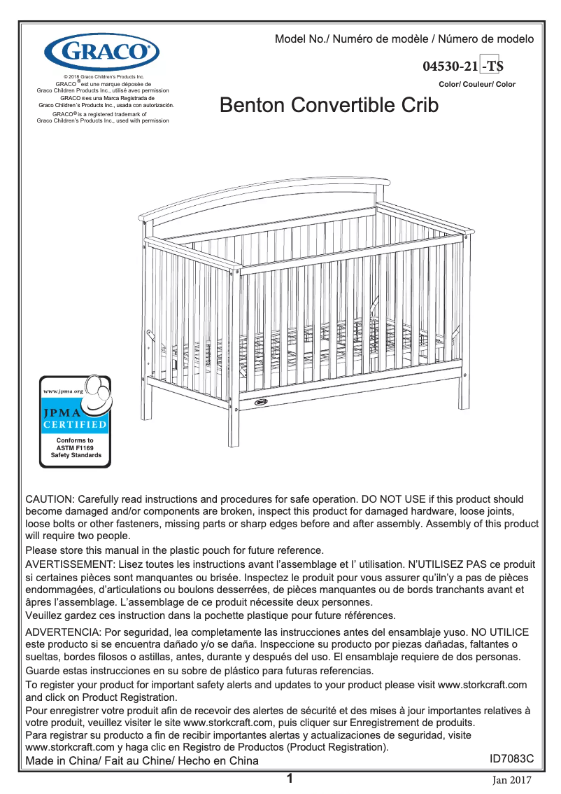 Image de la première page du manuel de l'appareil Benton