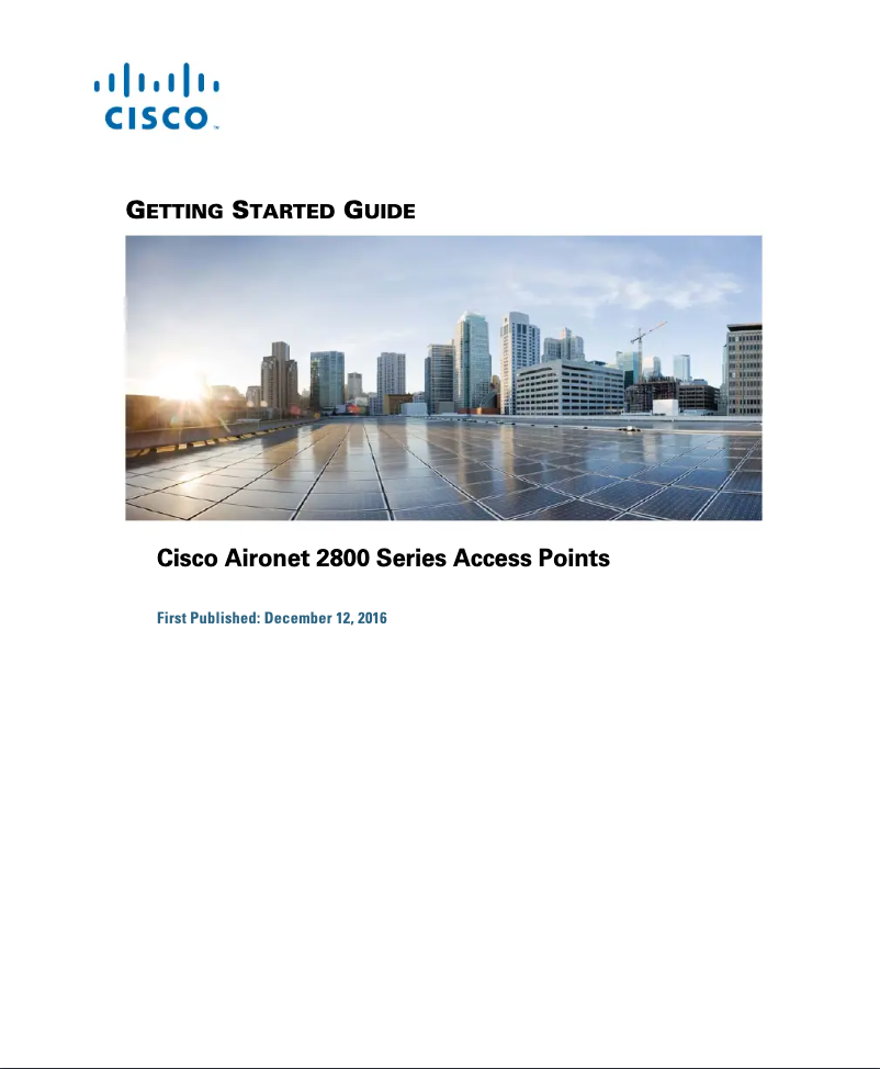 Page 1 de la notice Manuel utilisateur Cisco Aironet 2800i