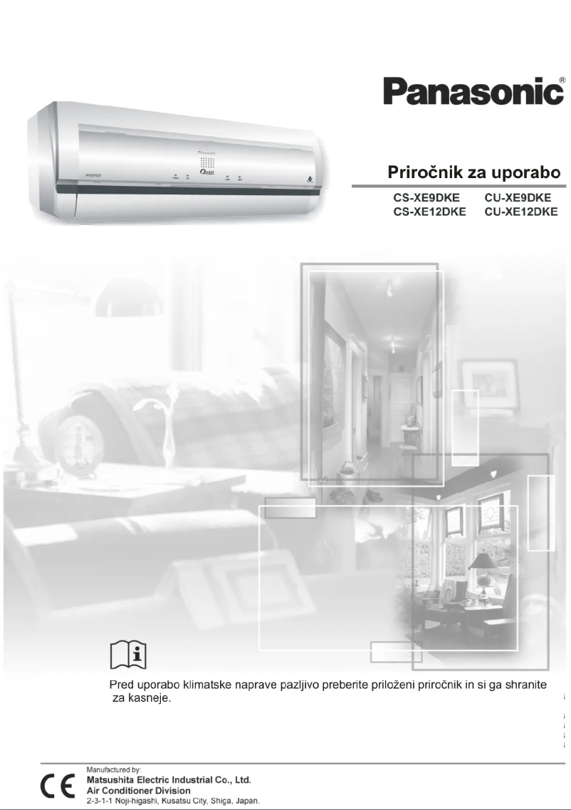 Page n°1 - Manuel utilisateur Panasonic CU-XE9DKE