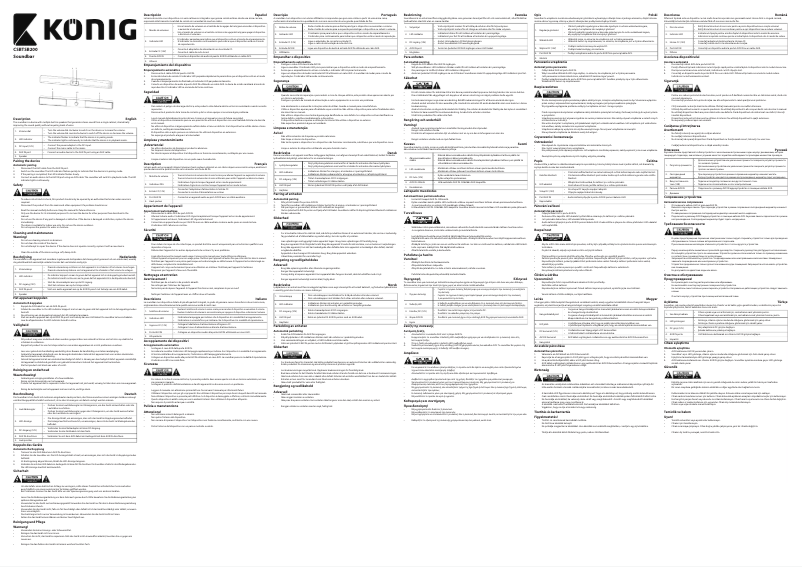 Página 1 del manual Manual de usuario Konig CSBTSB200