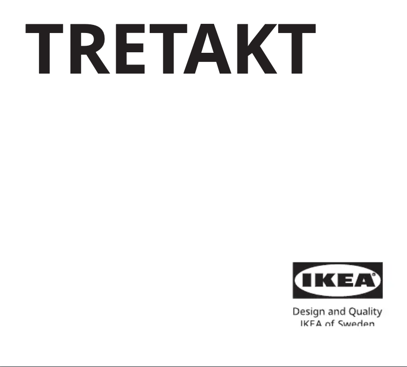 Page 1 de la notice Manuel utilisateur Ikea TRETAKT 005.565.13
