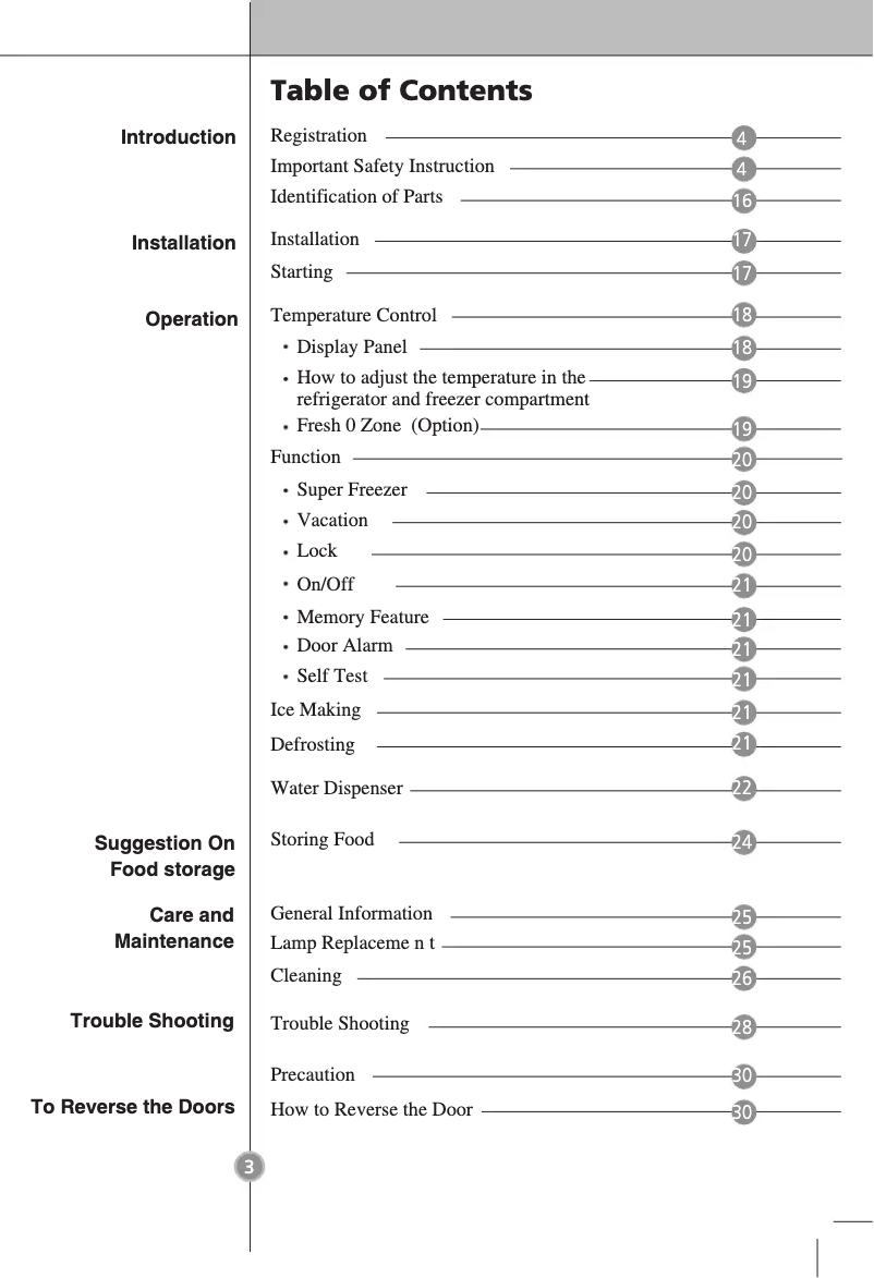 Page 1 of the manual User Manual LG GB5135AVAW