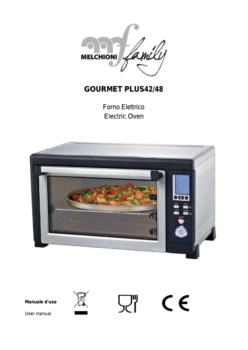 Page 1 de la notice Manuel utilisateur Melchioni Gourmet Plus 48