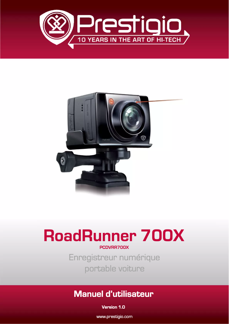 Page n°1 - Manuel utilisateur Prestigio RoadRunner 700X