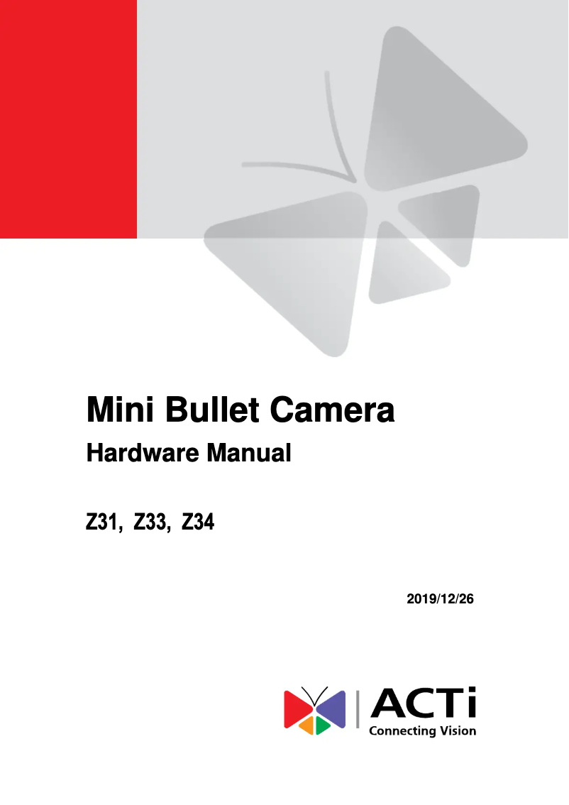 Image de la première page du manuel de l'appareil Z37