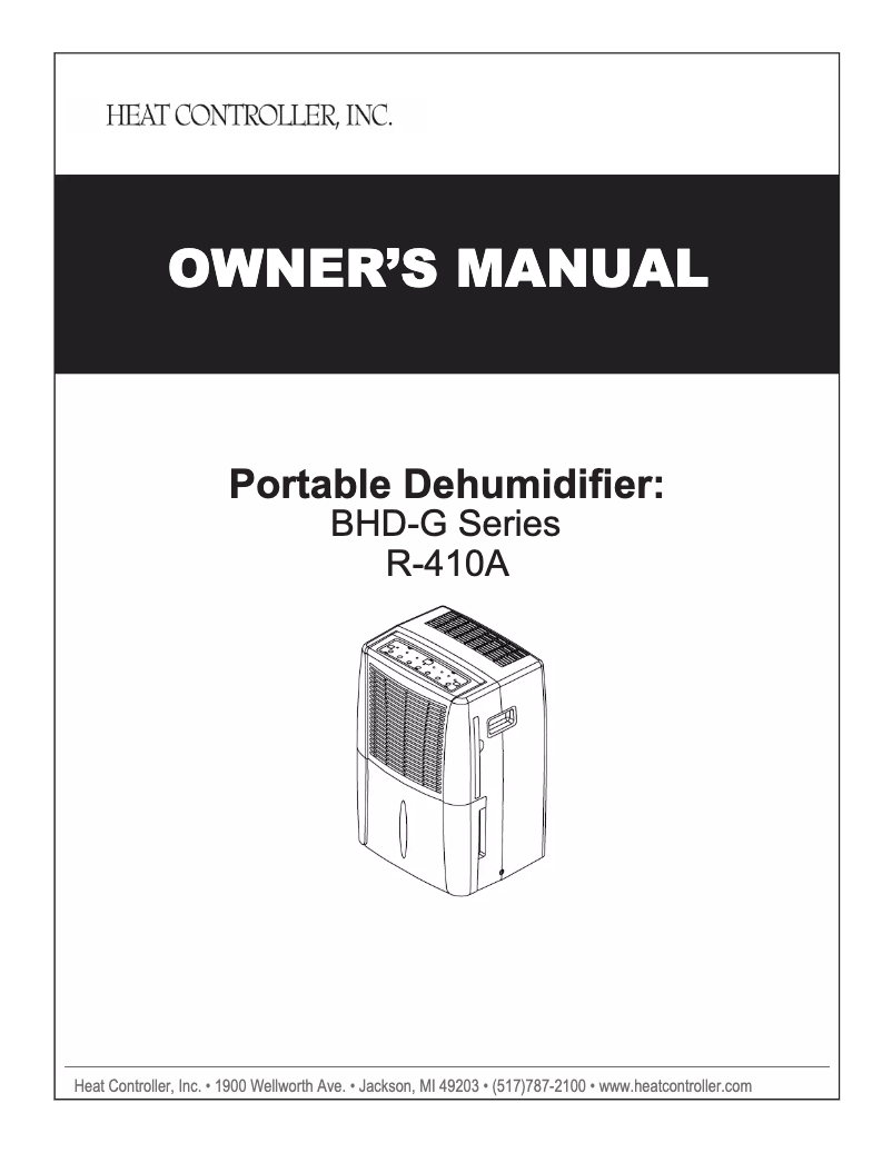 Page 1 de la notice Manuel utilisateur Heat Controller BHD-301-G
