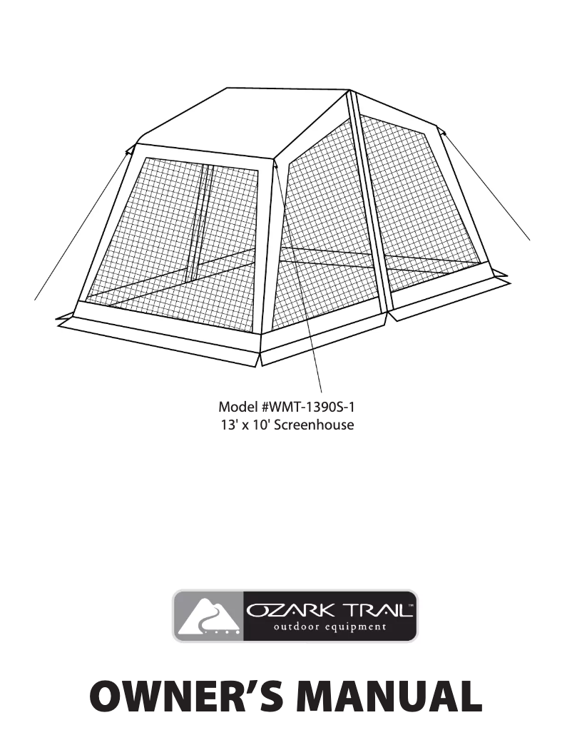 Página 1 del manual Manual de usuario Ozark Trail WMT-1390S-1