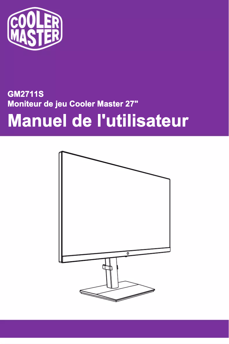 Image de la première page du manuel de l'appareil GM2711S