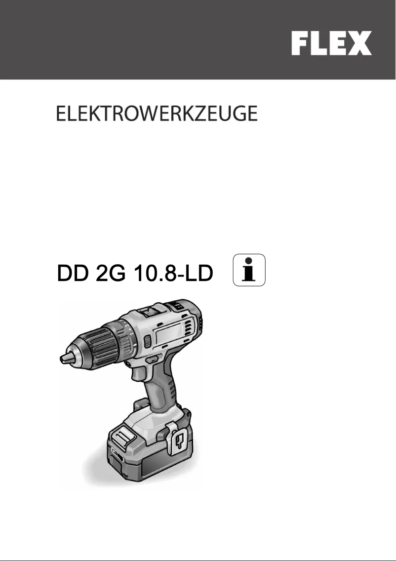 Image de la première page du manuel de l'appareil DD 2G 10.8-LD