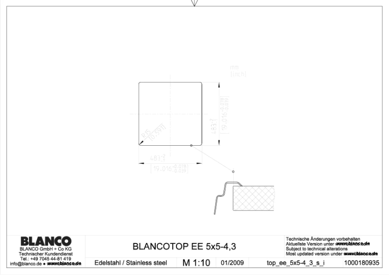 Imagen de la primera página del manual del dispositivo EE 5 x 5-4,3