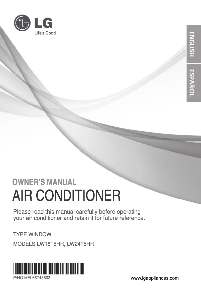 Image de la première page du manuel de l'appareil LW2415HR