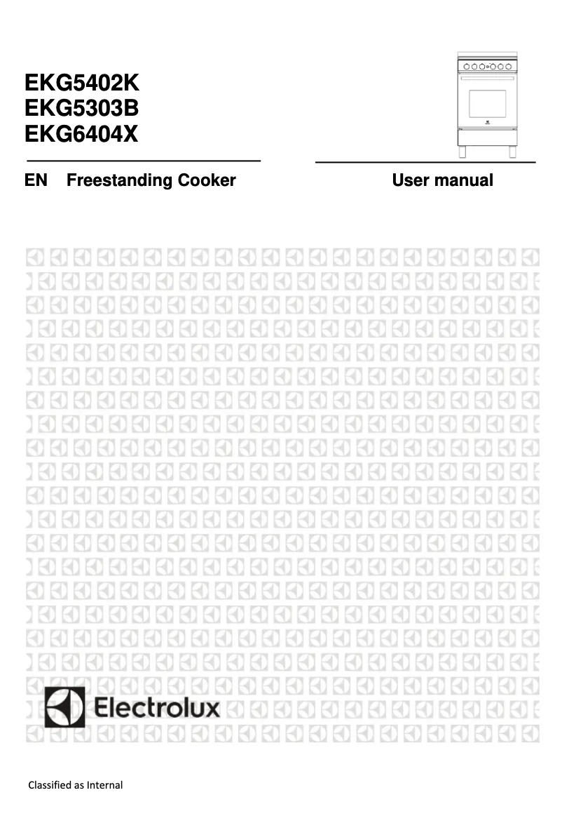 Page n°1 - Manuel utilisateur Electrolux EKG5303B