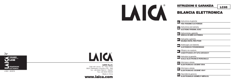 Page 1 de la notice Manuel utilisateur Laica PS1054