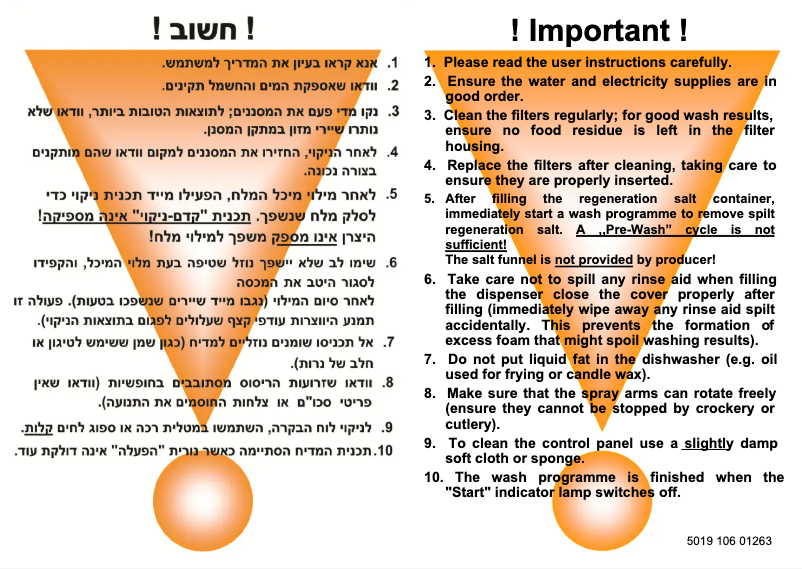 Page 1 de la notice Manuel utilisateur Whirlpool ADPU 8783 A++ PC TR 6S IX