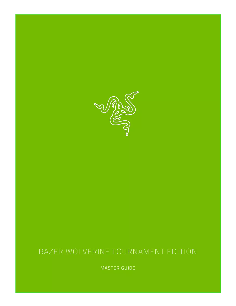 Página 1 del manual Manual de usuario Razer Wolverine