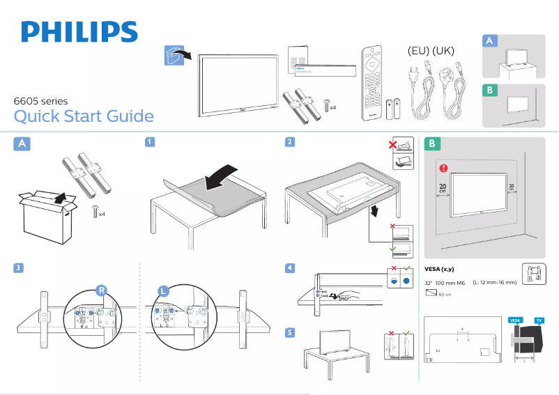 Página 1 del manual Guía de inicio rápido Philips 32PHS6605