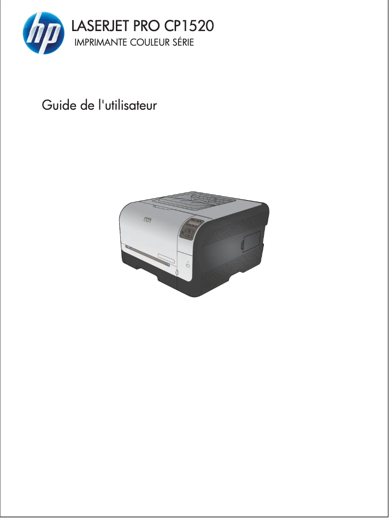 Page 1 de la notice Manuel utilisateur HP LaserJet Pro CP1525