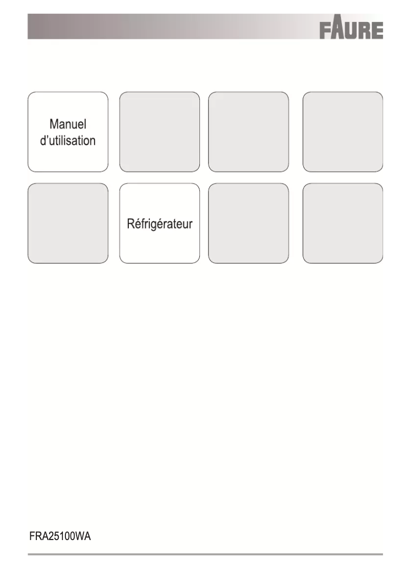 Imagen de la primera página del manual del dispositivo FRA25100WA