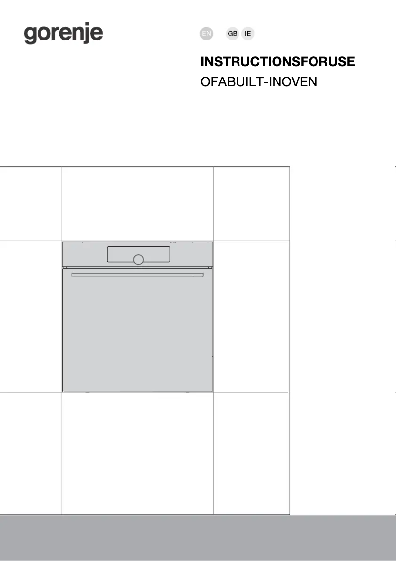 Page n°1 - Manuel utilisateur Gorenje BOS6747A01BG