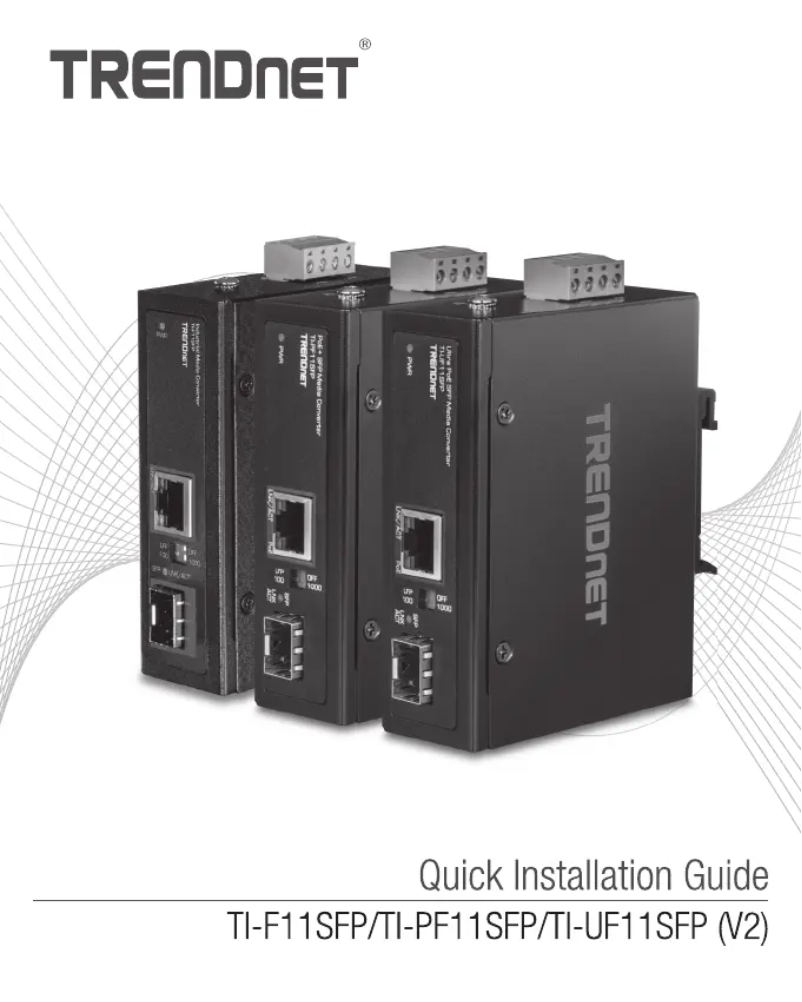 Image de la première page du manuel de l'appareil TI-PF11SFP