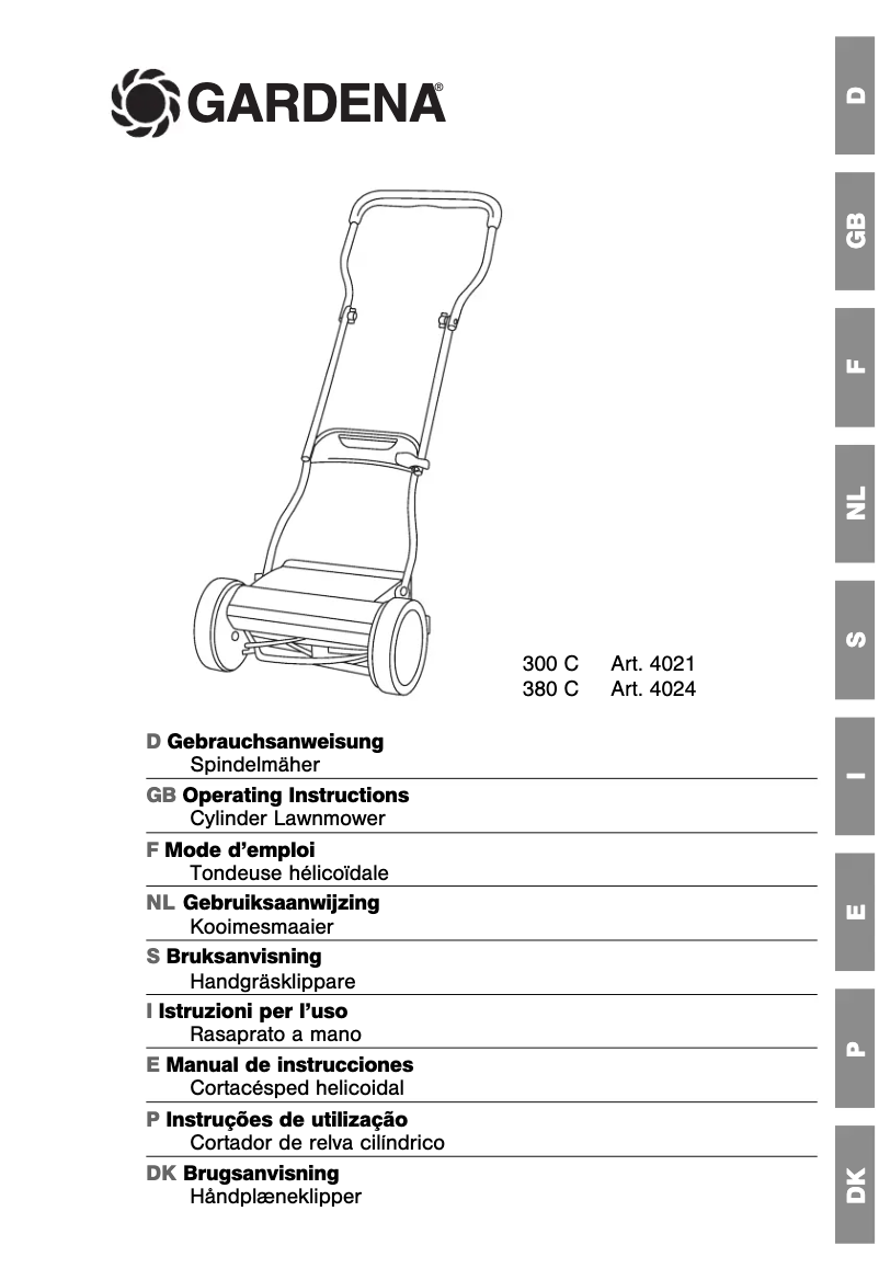 Image de la première page du manuel de l'appareil 380 C