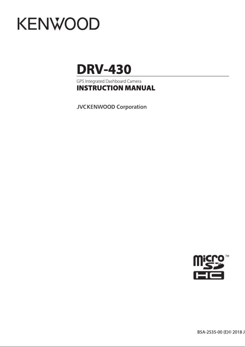 Imagen de la primera página del manual del dispositivo DRV-430