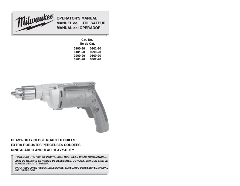 Image de la première page du manuel de l'appareil 0300-20