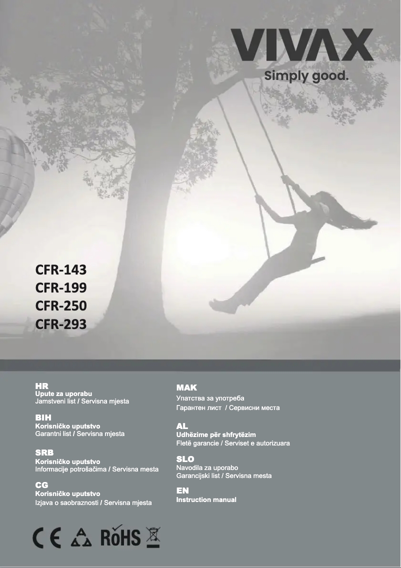 Página 1 del manual Manual de usuario Vivax CFR-250