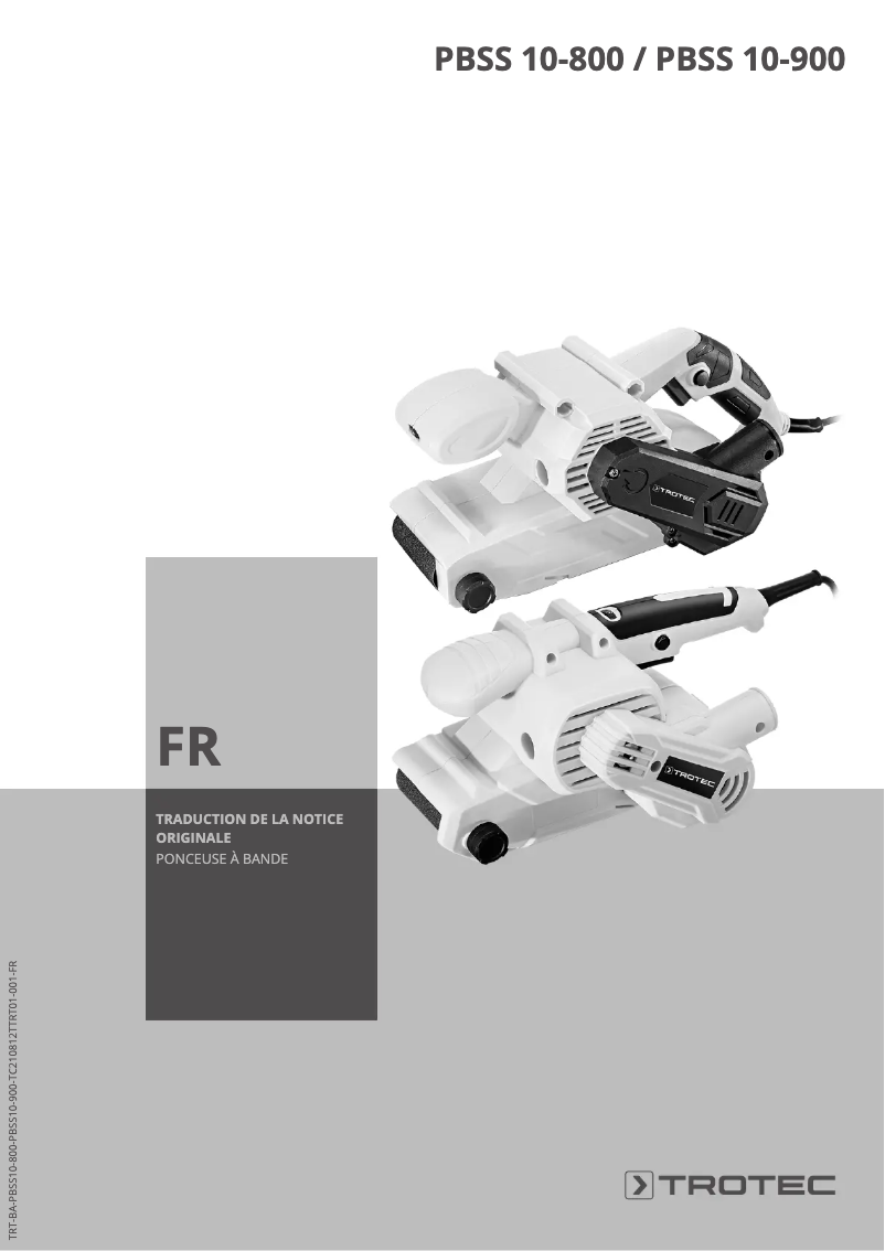 Image de la première page du manuel de l'appareil PBSS 10-900