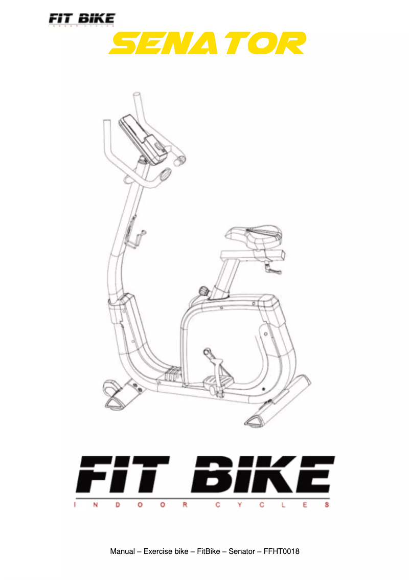Página 1 del manual Manual de usuario Fit Bike Senator