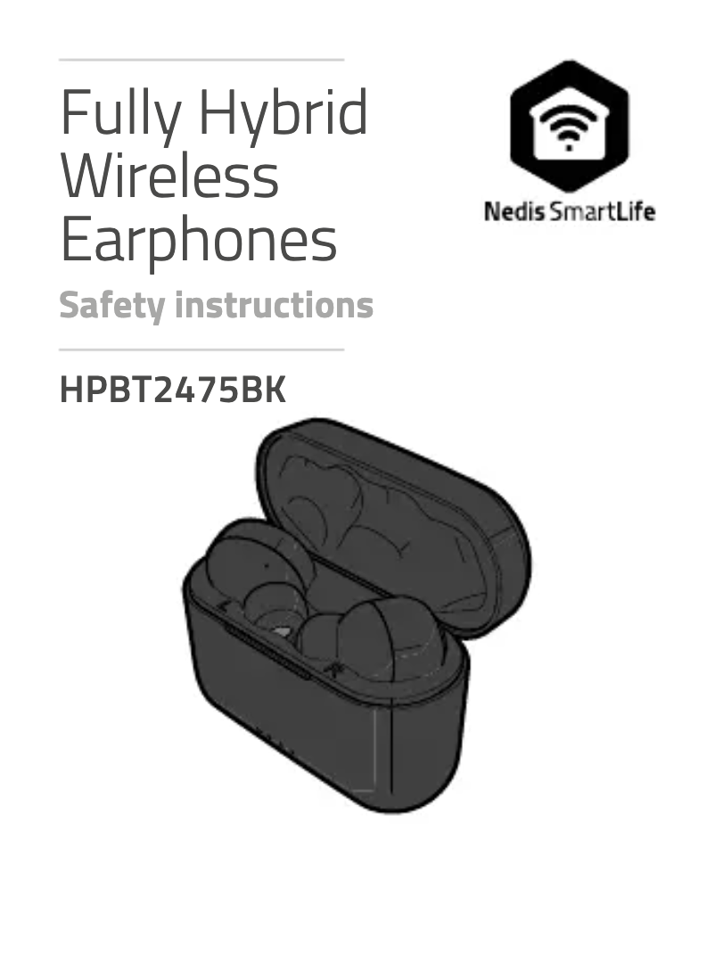 Image de la première page du manuel de l'appareil HPBT2475BK